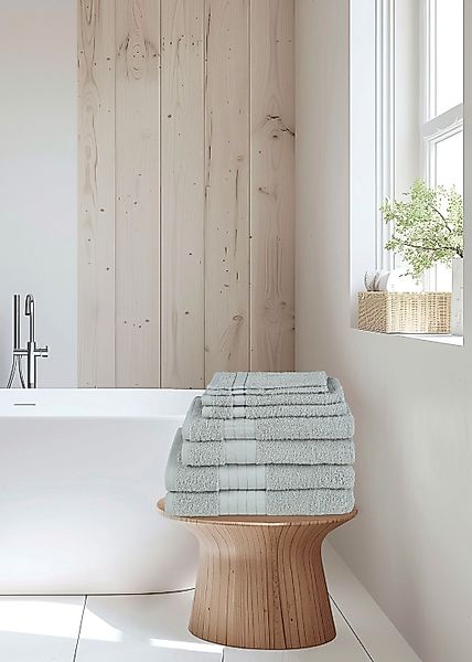 Emotion Handtuch Set »Uni«, (8 St., 2 Badetücher-2 Gästetücher-2 Handtücher günstig online kaufen
