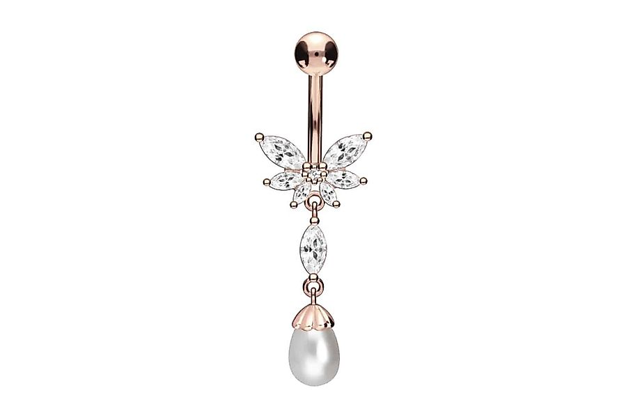 PIERCINGLINE Bauchnabelpiercing Chirurgenstahl Bananabell SCHMETTERLING + günstig online kaufen