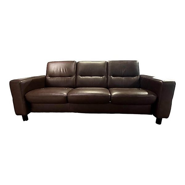 Stressless® 2-Sitzer Sofa Wave Bezug Leder Paloma Braun Holzfüße Schwarz Ge günstig online kaufen
