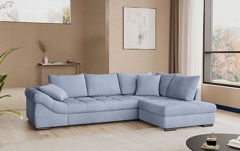 Mr. Couch Ecksofa "Allegro, L-Form", mit Hochschläfer-Bettauszug, wahlweise günstig online kaufen