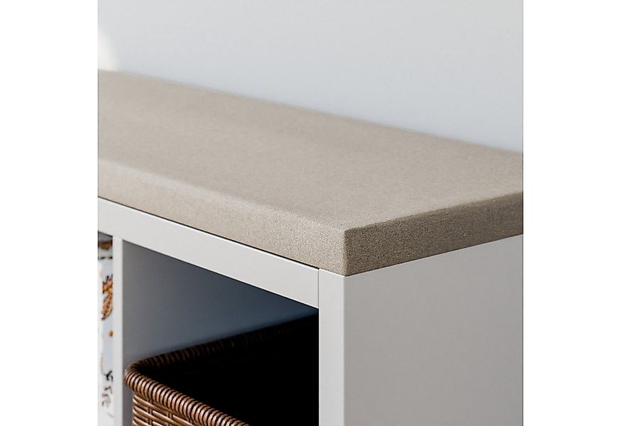 Clutter Cover Sitzkissen für Kallax Regal, Beige, Sitzauflage 4cm Dick, für günstig online kaufen