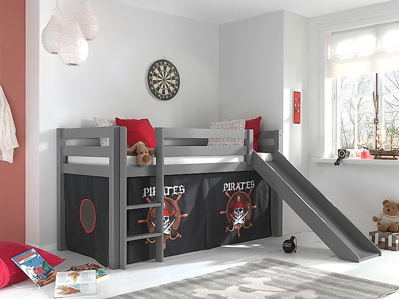 Vipack Hochbett "Pino, Kiefer massiv, Made in Europe, inkl. Rolllattenrost günstig online kaufen