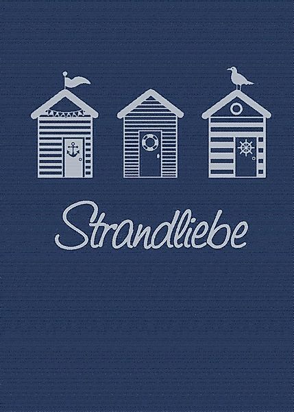ROSS Geschirrtuch, maritim, Strandliebe, Strandhäuser, blau günstig online kaufen