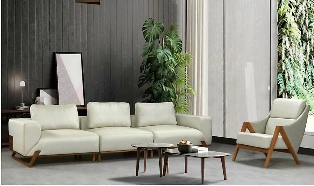 JVmoebel Sofa Sofagarnitur 3+1 Sitzer 3 Sessel Garnituren Stoff Wohnzimmer, günstig online kaufen