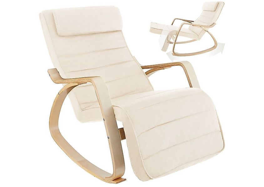 tectake Schaukelstuhl Relaxsessel Onda (Set, 1 St), Robuste Konstruktion mi günstig online kaufen