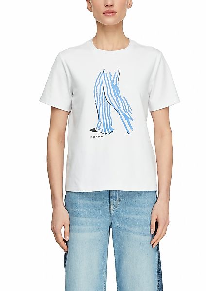 Comma T-Shirt mit Artwork günstig online kaufen