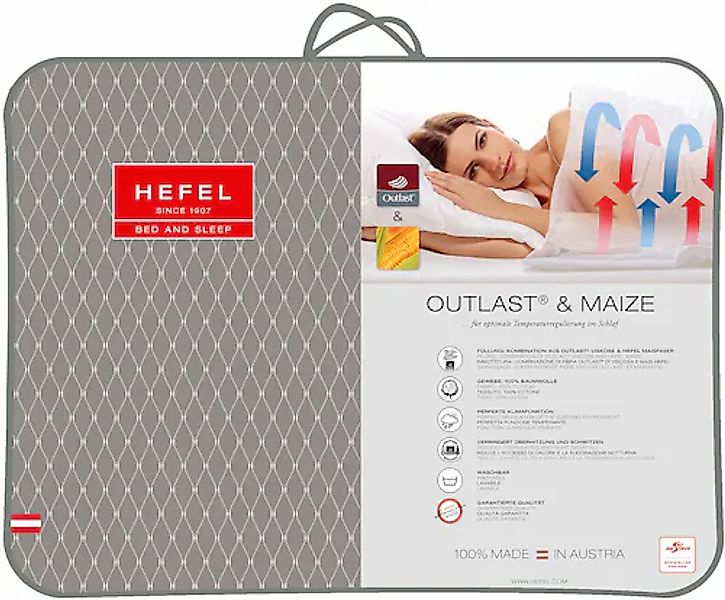 Hefel Kunstfaserbettdecke »Outlast® & Maize« extraleicht 1 Stk. tlg. Optima günstig online kaufen
