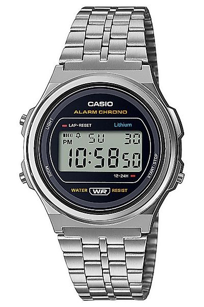 CASIO VINTAGE Quarzuhr Digitaluhr Vintage Silberfarben günstig online kaufen