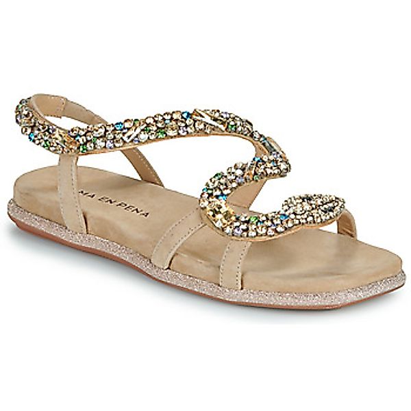 Alma en Pena Sandalen Leder/Textil Riemchensandalette günstig online kaufen