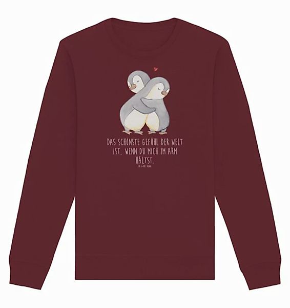 Mr. & Mrs. Panda Longpullover Größe L Pinguine Kuscheln - Burgundy - Gesche günstig online kaufen