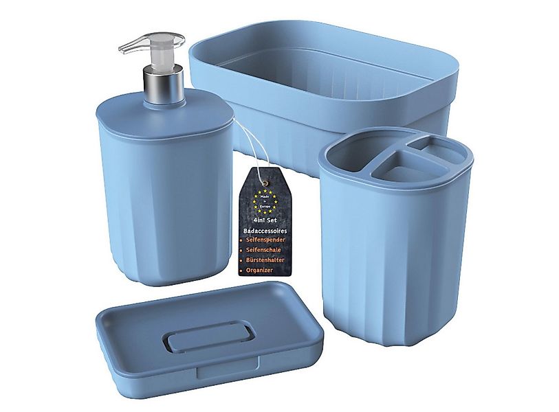 Engelland Badaccessoire-Set Badezimmer-Set, 4-teilig, bestehend aus Seifens günstig online kaufen