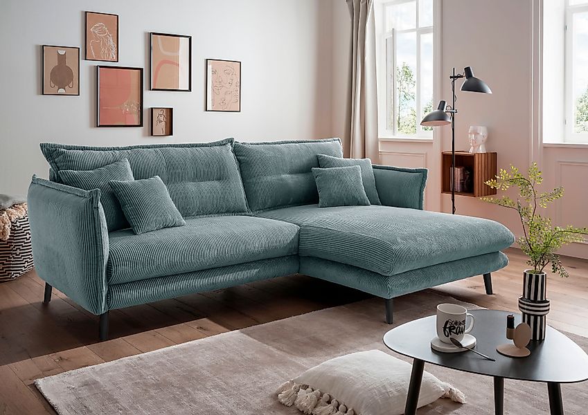 INOSIGN Ecksofa »Lazio modernes Design, bequem, schmale Armlehnen, OTTOs Ch günstig online kaufen
