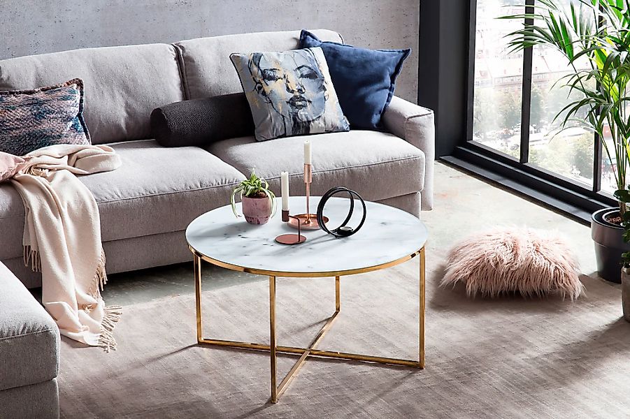 SalesFever Couchtisch, Tischplatte in Marmoroptik günstig online kaufen