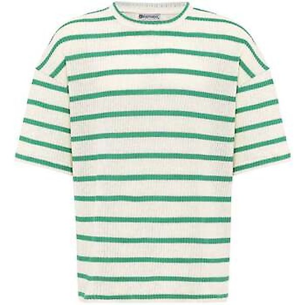 Dandalo  T-Shirts & Poloshirts Wim Oversize Crewneck Knitwear Striped T-Shi günstig online kaufen