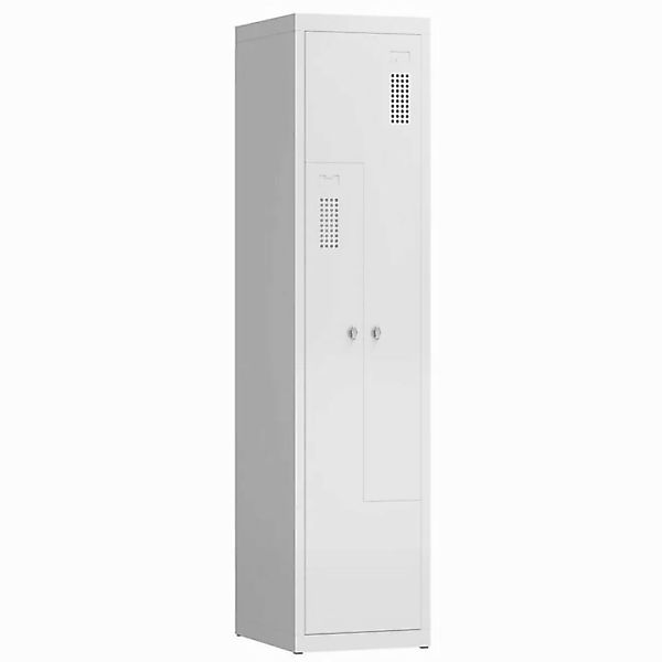 Steelboxx Spind ClassiX Z-Garderobenschrank, 2 Abteile, 1800 x 400 x 500 mm günstig online kaufen