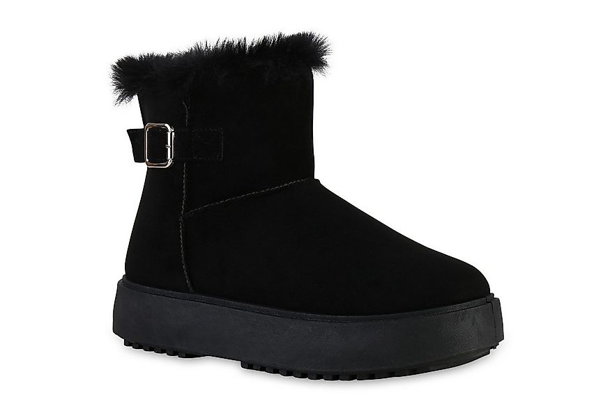 VAN HILL 841363 Winterstiefelette Damen Warm Gefütterte Winter Boots Stiefe günstig online kaufen