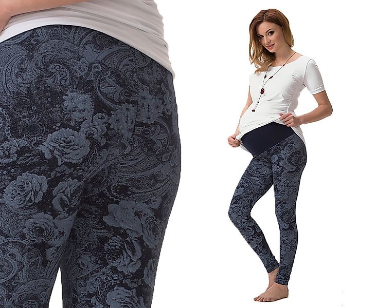 YESET Umstandsleggings Umstand Hose Muster Leggings Umstandsleggings lang g günstig online kaufen