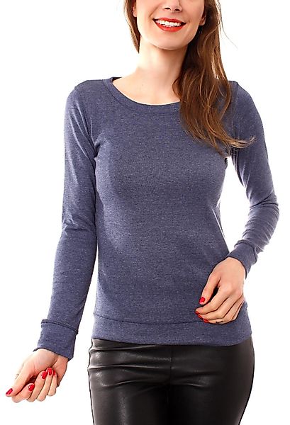 Muse Rundhalsshirt Leichtes Basic Sweatshirt Slim günstig online kaufen