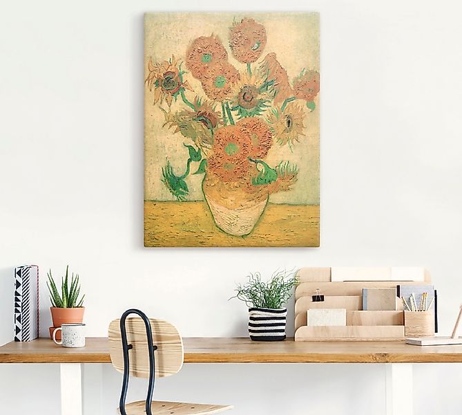 Artland Leinwandbild »Sonnenblumen«, Blumen, (1 St.), auf Keilrahmen gespan günstig online kaufen