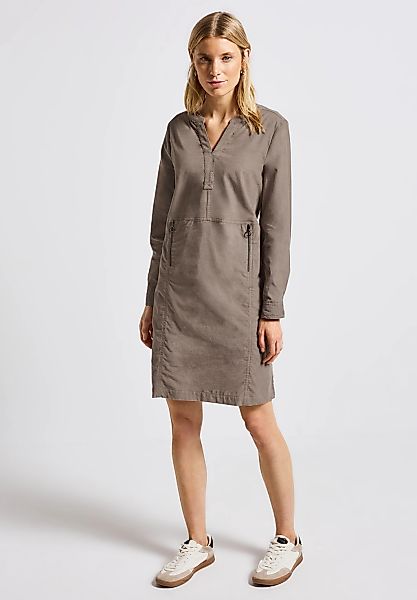 STREET ONE Sommerkleid Reißverschlusstaschen in Unifarbe günstig online kaufen