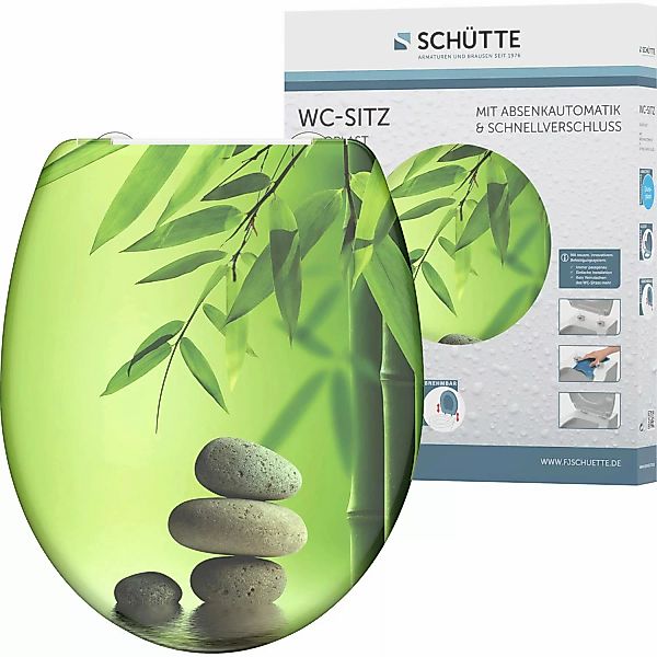 Schütte WC-Sitz Green Garden Duroplast  mit Absenkautomatik & Schnellversch günstig online kaufen