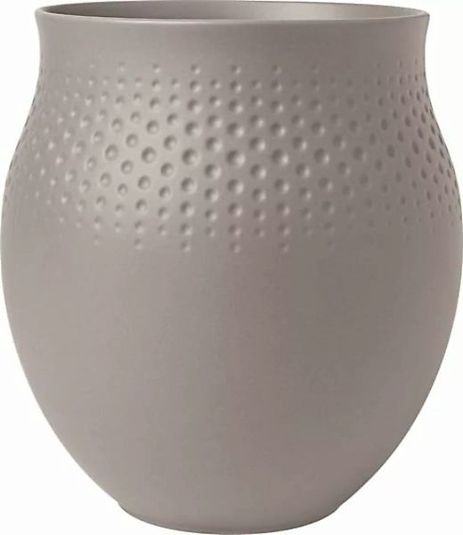 Villeroy & Boch Manufacture Collier Vase Perle taupe 18 cm Vasen günstig online kaufen