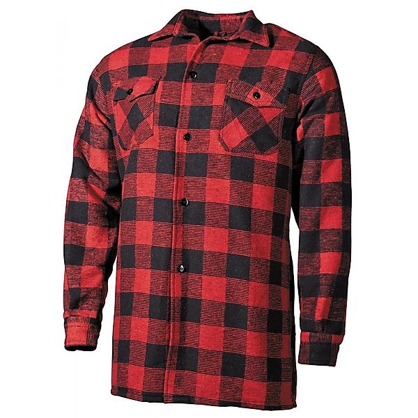 FoxOutdoor Flanellhemd Holzfällerhemd, rot/schwarz, kariert - günstig online kaufen