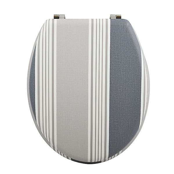 MSV WC-Sitz Cardiff MDF 42,5 cm x 36,5 cm x 5 cm Graumix günstig online kaufen