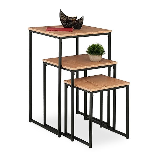 relaxdays Beistelltisch 3er Set (3er Set), günstig online kaufen