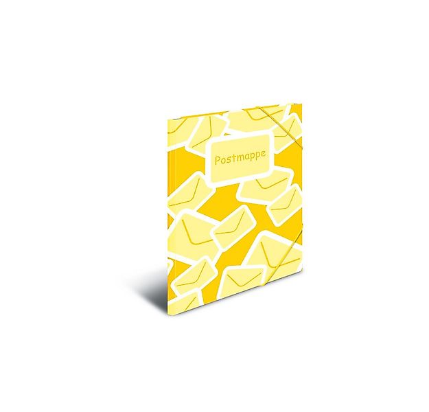 HERMA Schreibmappe Postmappe DIN A 4 gelb - mit Gummizug günstig online kaufen