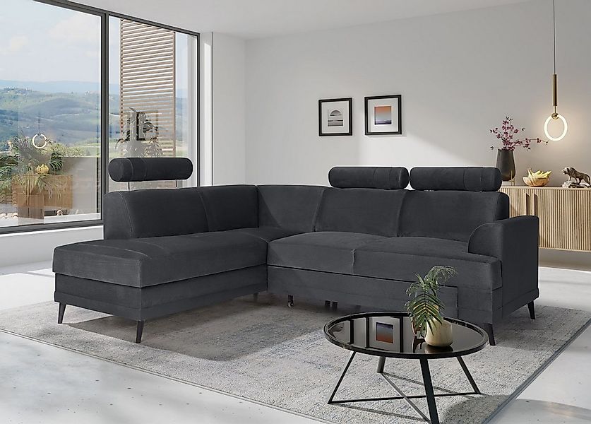 Beautysofa Ecksofa KORDIAN, mit Schlaffunktion und Bettkasten günstig online kaufen