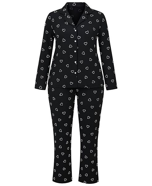 fashionshowcase Pyjama Damen – Langarm Schlafanzug günstig online kaufen
