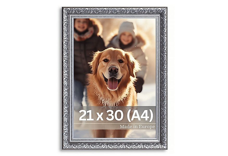 Victor (Zenith) Bilderrahmen Rubens, Bilderrahmen 21x30 cm Schwarz Silber, günstig online kaufen