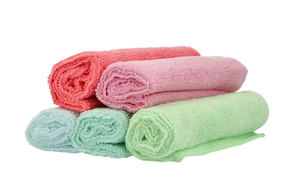 KHG Mikrofasertücher    ¦ mehrfarbig ¦ Mikrofaser ¦ Maße (cm): B: 32 H: 3 K günstig online kaufen