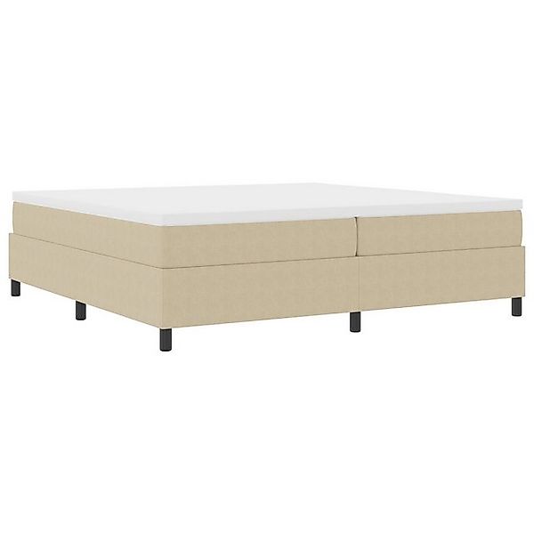 vidaXL Bett Boxspringbett Hellgrün Grau 200x200 cm Cordstoff (1-tlg) günstig online kaufen