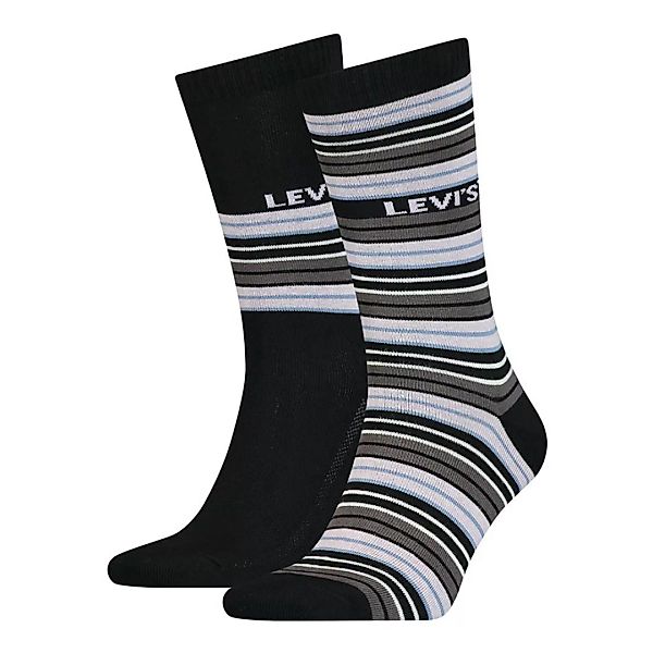 Levi´s ® Multicolor Stripe Classic Regular Socken 2 Paare EU 39-42 Black günstig online kaufen