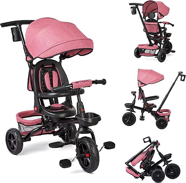 GarveeMore Dreirad 6-in-1 Baby Dreirad: Schubstange günstig online kaufen