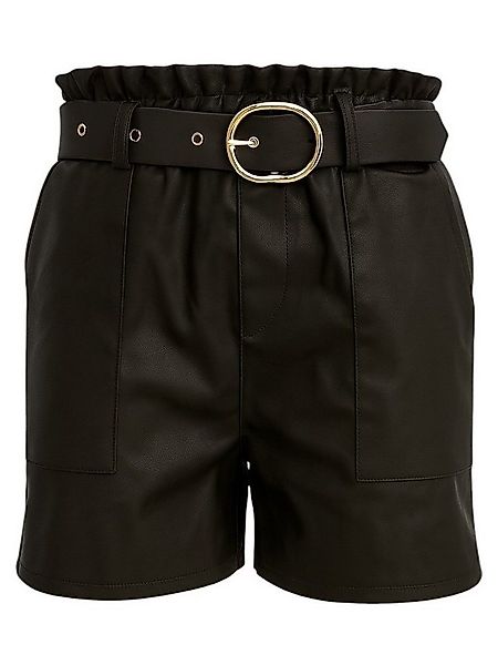 Mississhop Lederimitathose Damen Shorts aus Kunstleder mit Gürtel M.402 günstig online kaufen