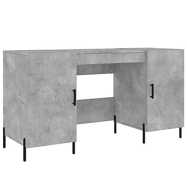 vidaXL Schreibtisch Betongrau 140x50x75 cm Holzwerkstoff 829560 günstig online kaufen