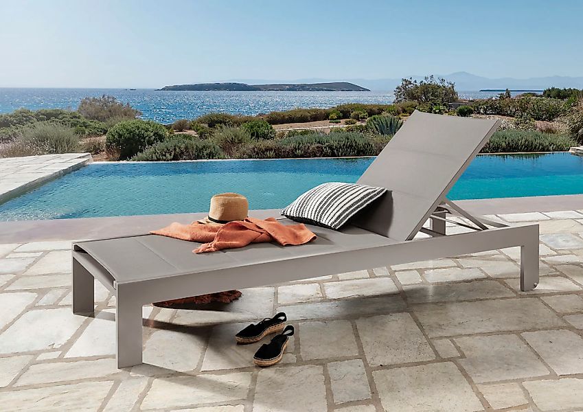Destiny Gartenliege AMALFI, Aluminium, Liege, 5fach günstig online kaufen