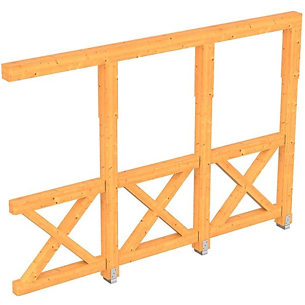 Skanholz Carport-Seitenwand "Andreaskreuz" günstig online kaufen