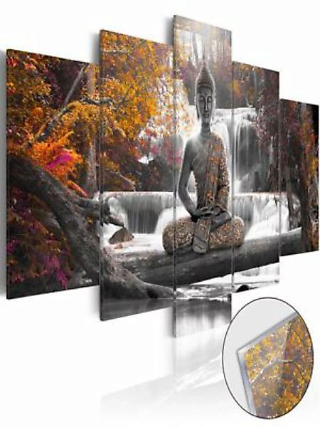 artgeist Acrylglasbild Autumnal Buddha [Glass] mehrfarbig Gr. 200 x 100 günstig online kaufen