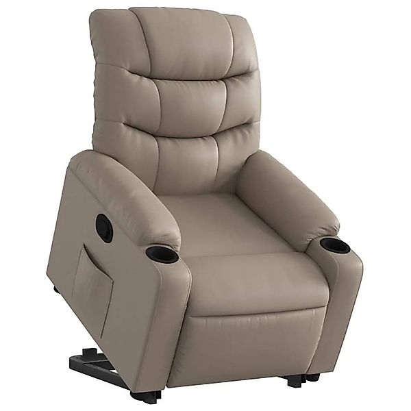 vidaXL Relaxsessel mit Aufstehhilfe Cappuccino-Braun Kunstleder 3206605 günstig online kaufen