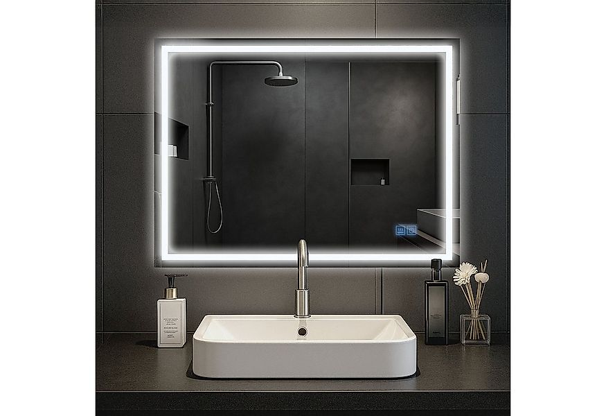 CLP Wandspiegel Jaffrey (1er), Bluetooth-Lautsprecher, Anti-Fog, LED-Licht, günstig online kaufen