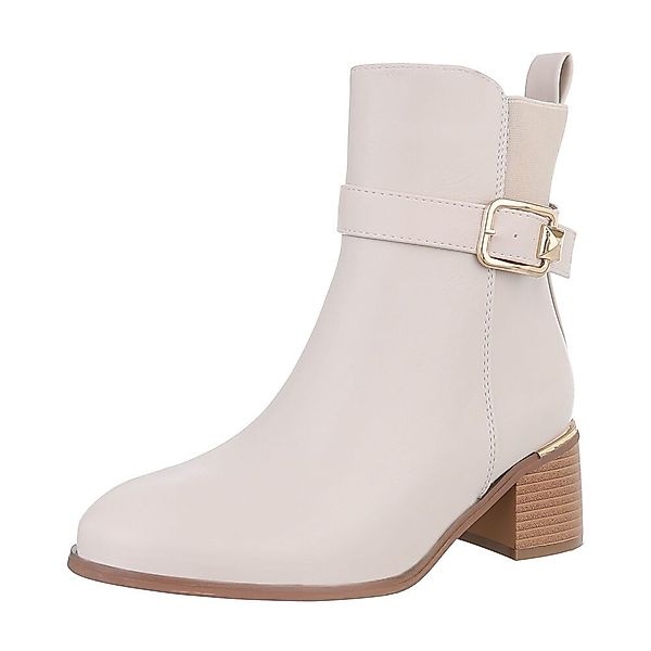 Ital-Design Damen Elegant Stiefelette (87214630) Blockabsatz günstig online kaufen