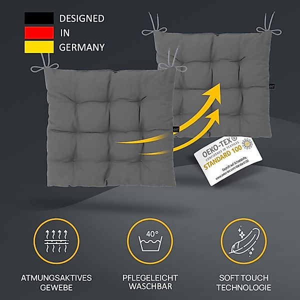 LILENO HOME Stuhlkissen Sitzkissen für Gartenstuhl, günstig online kaufen