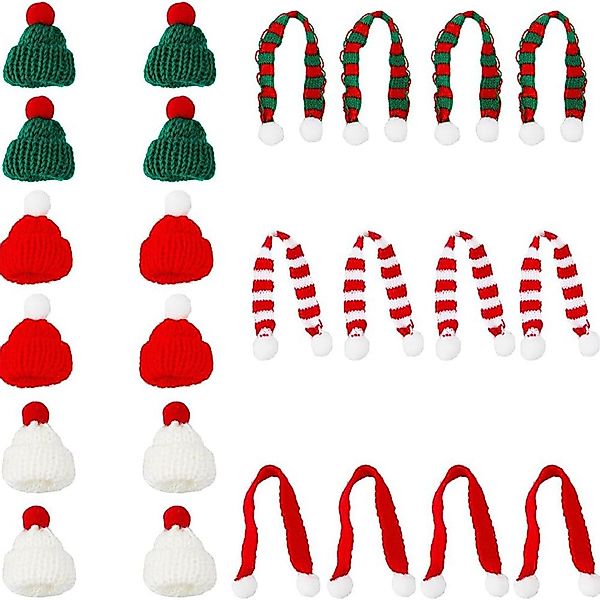 Coonoor Weihnachtsfigur 24 Stück Mini Weihnachtsmütze günstig online kaufen