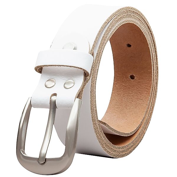 COLOGNEBELT Ledergürtel OM32-SL-Weiss MADE IN GERMANY, günstig online kaufen