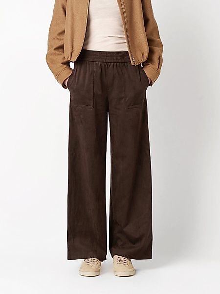 ROSNER Palazzohose Mara_369 in Velourleder-Optik günstig online kaufen