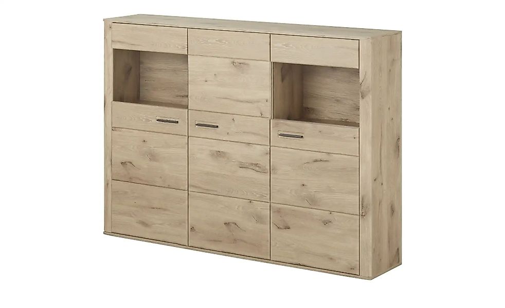 uno Highboard  Lantis ¦ holzfarben ¦ Maße (cm): B: 179 H: 130 T: 38.0 Kommo günstig online kaufen